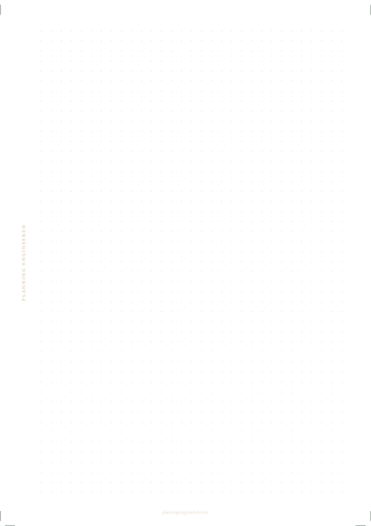 Dot Grid layout for The Complete Set, flat preview of the printable page