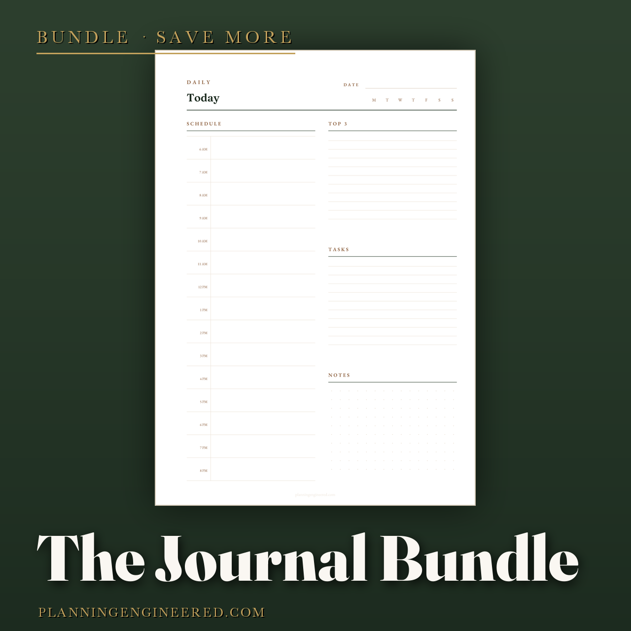 The Journal Bundle: Filler, Review, Daily, Habit